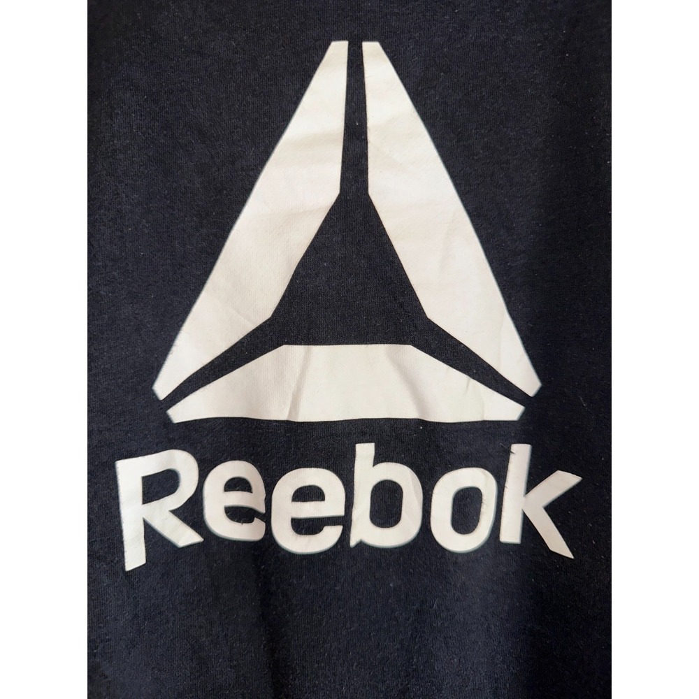 Reebok Womens Black White Vintage Crewneck Sweatshirt XL Long‎ Sleeved Sweater - Picture 2 of 5